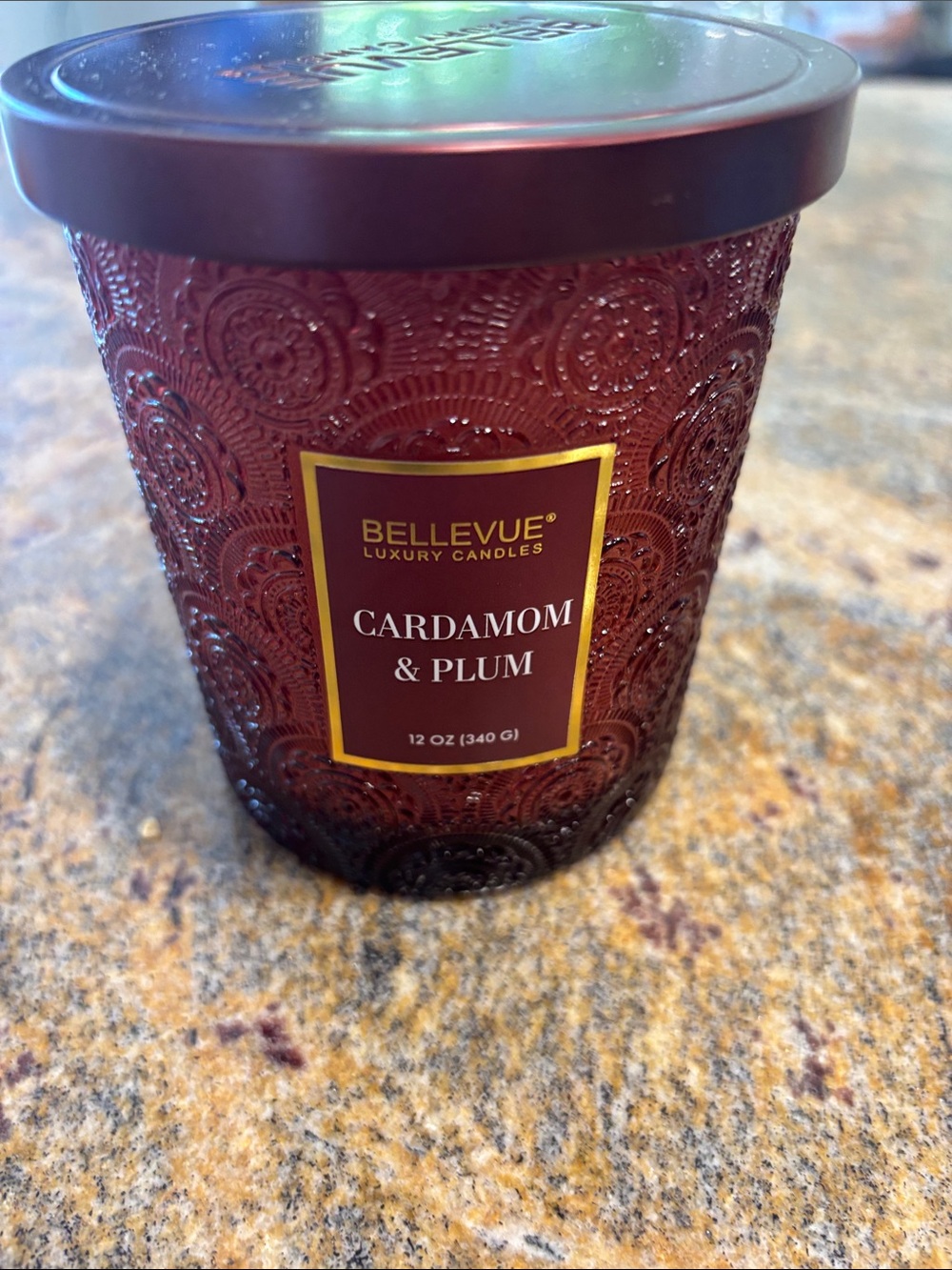 Cardamom & Plum Luxury Candle - Deep Plum